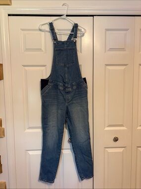 Maternity Classic Blue Denim Overalls 6
